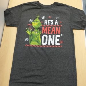 Grinch T-shirt Dr. Seuss He's A Mean One Men's Small
